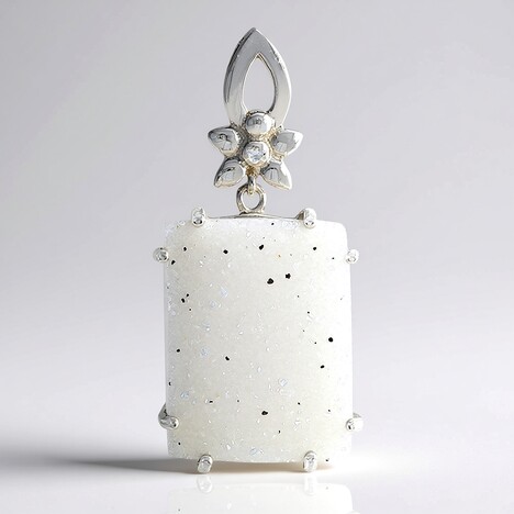Ciondolo in argento con Agata Glitter