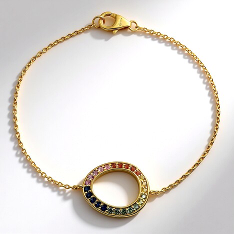 Bracciale in argento con Zaffiro Blu