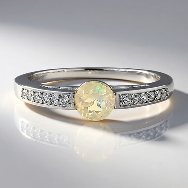 Welo-Opal-Silberring
