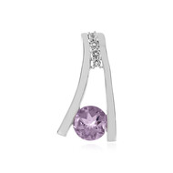 Lavendel-Amethyst-Silberanhänger (MONOSONO COLLECTION)