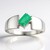 Anello in argento con Smeraldo Zambia