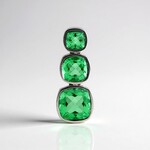 Ciondolo in argento con Quarzo Verde Smeraldo (MONOSONO COLLECTION)