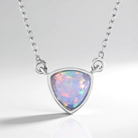 Collana in argento con Opale di Welo