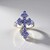 Anello in argento con Tanzanite
