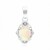 Pendentif en or et Opale blanche du Brésil