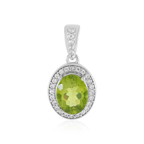 Peridot-Silberanhänger