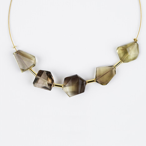 Collana in argento con Quarzo Limone