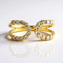 Anello in argento con Diamante Champagne I2 (de Melo Essence)