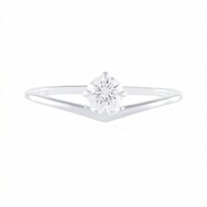 Anello in oro con Diamante IF (G) (de Melo Gold)