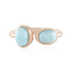 Bague en argent et Larimar (KM by Juwelo)