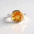 Anello in argento con Quarzo Arancione (MONOSONO COLLECTION)