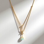 Collana in oro con Opale di Welo AAA (CIRARI)