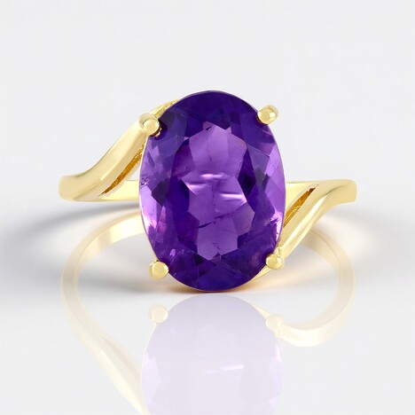 Bague en argent et Améthyste de Zambie