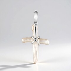 Ciondolo in argento con Perla d'Acqua Dolce Bianca