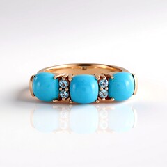 Anello in argento con Turchese Sleeping Beauty