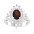 Bague en argent et Grenat