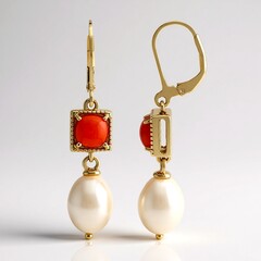 Orecchini in argento con Perla d'Acqua Dolce Bianca