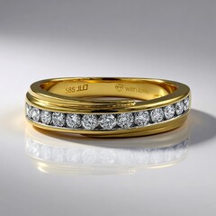 Anello in oro con Diamante IF (D) (Annette)