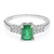 Zilveren ring met een Bahia-smaragd