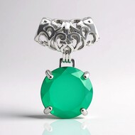 Ciondolo in argento con Agata (MONOSONO COLLECTION)