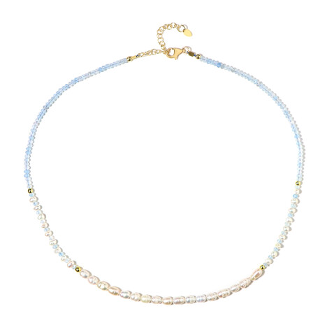 Collar en plata con Aguamarina de Brasil