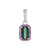 Benedito Green Tourmaline Silver Pendant (Adela Silber)