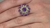Anillo en plata con Amatista de Siberia (SAELOCANA)