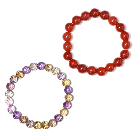 Brazalete con Ónix rojo