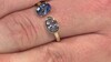 Anillo en oro con Tanzanita sin calentar