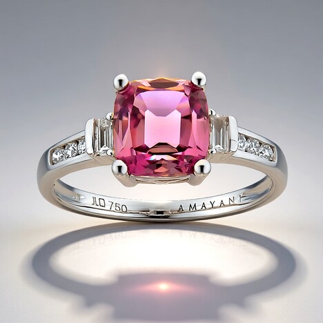 Anello in oro con Diasporo Rosa (AMAYANI)