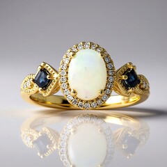 Anello in oro con Opale di Welo AAA (CIRARI)