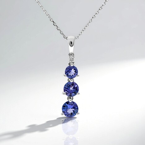 Collana in oro con Tanzanite AAA