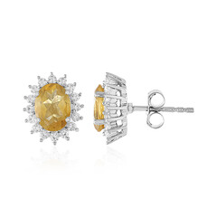 Pendientes en plata con Citrino
