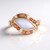 Anello in argento con Pietra di Luna Bianca (KM by Juwelo)