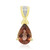 9K Red Apatite Gold Pendant