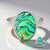 Bague en argent et Coquillage d'Abalone