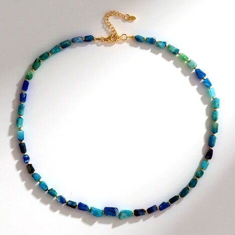 Collana in argento con Afghanite