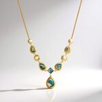 Collana in argento con Mosaico turchese