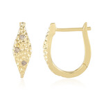 Pendientes en plata con Diamante champán I2 (de Melo Essence)
