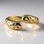 Anello in oro con Diamante Champagne I2 (de Melo Gold)