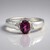 Anello in argento con Rodolite