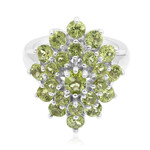 Bague en argent et Péridot