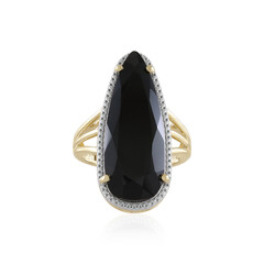 Schwarzer Onyx-Silberring