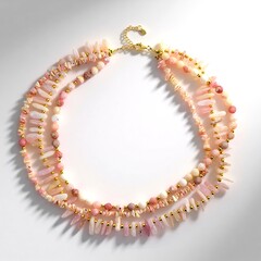 Collana in argento con Opale Rosa (Riya)