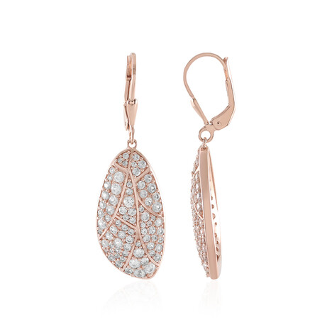 Zirkon-Silberohrringe (KM by Juwelo)