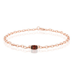 Bracciale Donna In Argento 925 Oro Rosa Con Zirconi Rosa | Gioielli Eleganti Con Ciondolo | Regalo Compleanno Fidanzata O Moglie