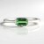 Anello in argento con Tormalina Verde di Benedito