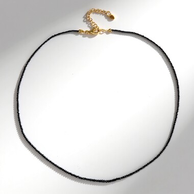 Collier en argent et Diamant noir
