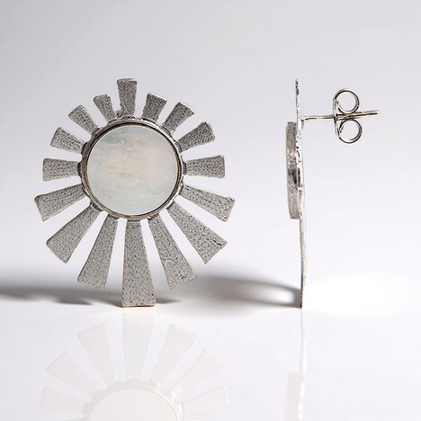 Orecchini in argento con Madreperla (Joias do Paraíso)