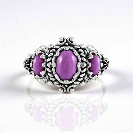 Bague en argent et Phosphosidérite (Desert Chic)